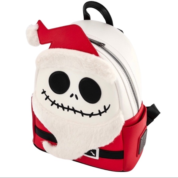 NWT Loungefly Disney Santa Jack Skellington Mini Backpack - Picture 3 of 5